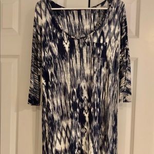 Gorgeous navy/white shift dress by Velvet